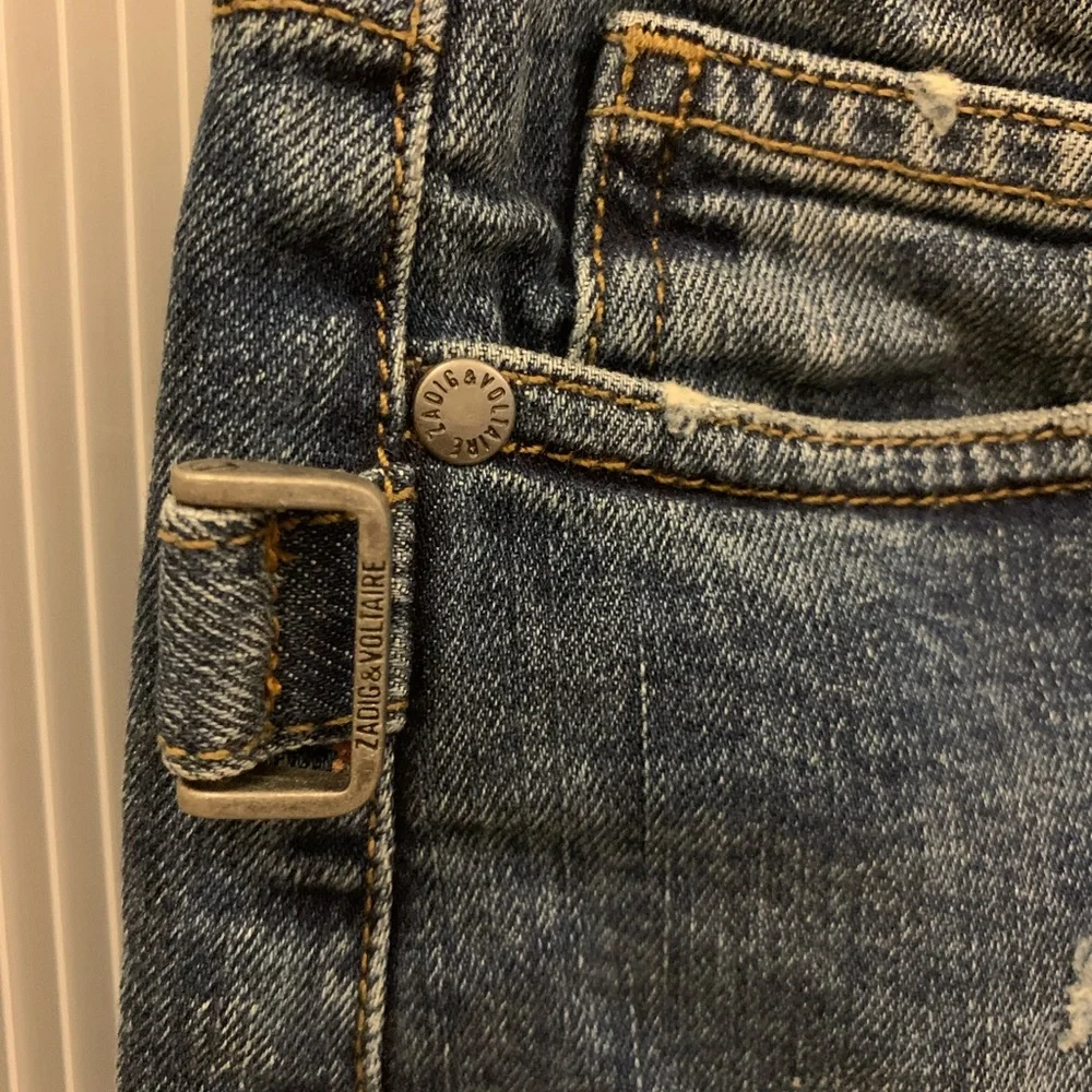 Zadig & Voltaire denim mini skirt in blue color Size Small - Picture 12 of 16